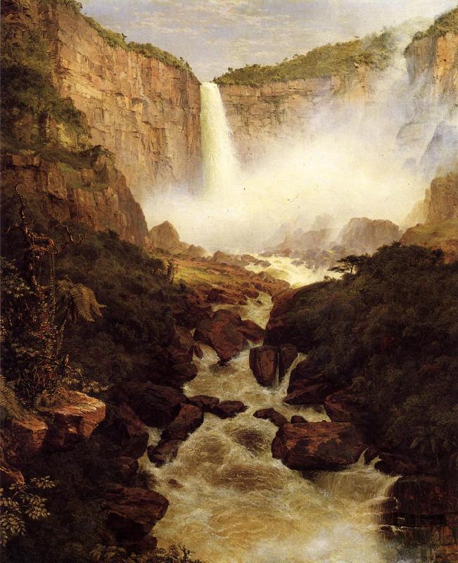 Frederic Edwin Church Tequendama Falls near Bogota, New Granada France oil painting art